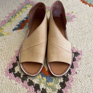 Free people light Tan Mont Blanc sandal